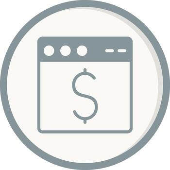 icono de vector de navegador web