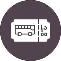 Bus Ticket Vector Icon