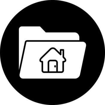 icono de vector de carpeta