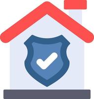 hogar seguridad vector icono