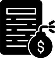 Debt Vector Icon