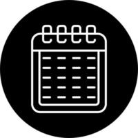 icono de vector de calendario