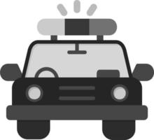 icono de vector de coche de policía