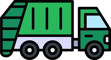 Garbage Truck Vector Icon