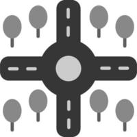 Crossroad Vector Icon