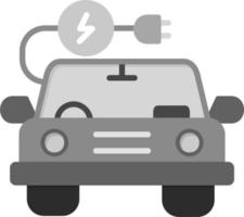 icono de vector de coche eléctrico