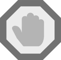 icono de vector de señal de stop