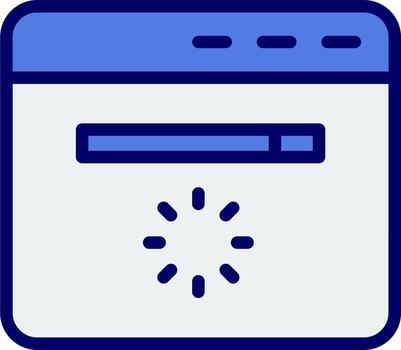 sitio web cargando vector icono