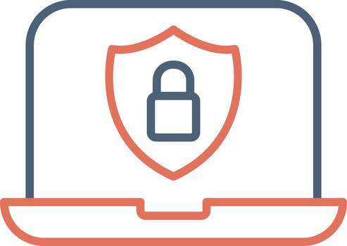 icono de vector de seguridad de datos