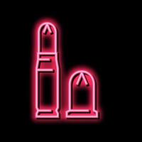 bullet types neon glow icon illustration vector