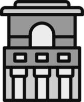 Temple Of The Frescoesline Vector Icon