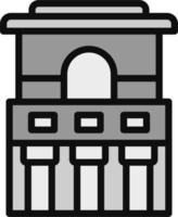 Temple Of The Frescoesline Vector Icon