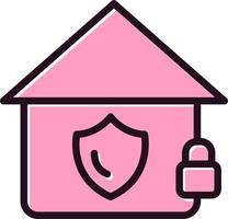 Home Secured Vector Icon