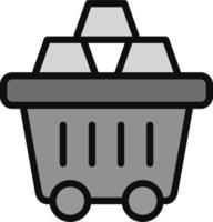 Mining Cart Vector Icon