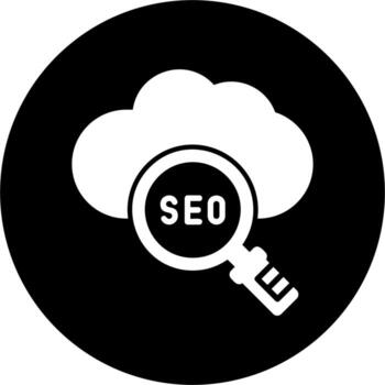 icono de vector de computación en la nube