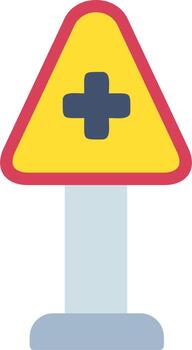 Cross Road Vector Icon