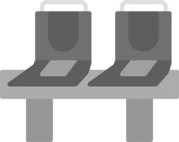 metro autobús asientos vector icono