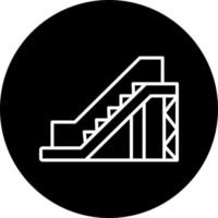 icono de vector de escalera mecánica