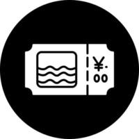 Lake Ticket Vector Icon