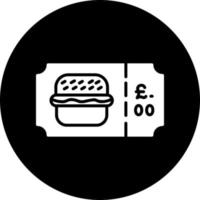 Barger Ticket Vector Icon