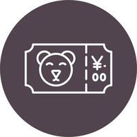 Zoo Ticket Vector Icon