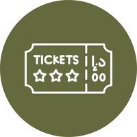 Concert Ticket Vector Icon