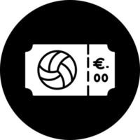 icono de vector de pelota de voleibol