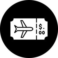 Plane Ticket Vector Icon