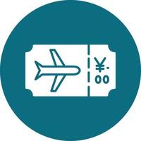 Plane Ticket Vector Icon