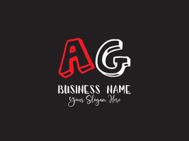 Unique Ag Logo Icon, Colorful AG Baby Kids Logo vector
