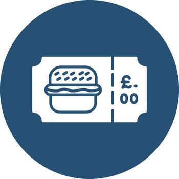 barcaza boleto vector icono