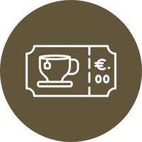 Tea Ticket Vector Icon