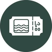 lago boleto vector icono