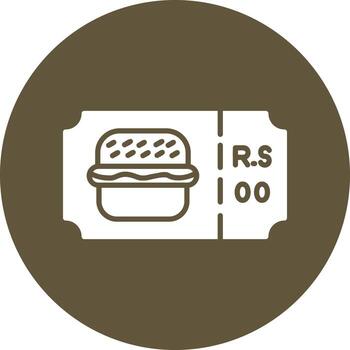 barcaza boleto vector icono