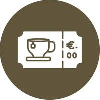 Tea Ticket Vector Icon