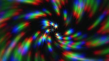 Star particle spin around center prism background video