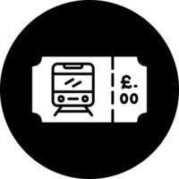 Metro Ticket Vector Icon