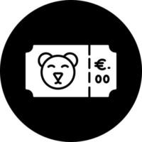 Zoo Ticket Vector Icon