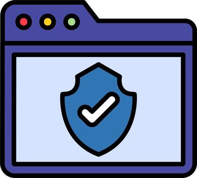 icono de vector de seguridad