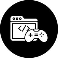 icono de vector de desarrollo de juego