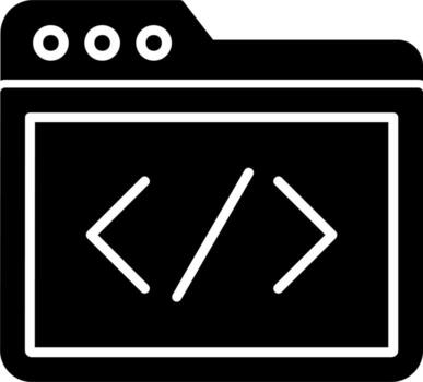 icono de vector de codificación