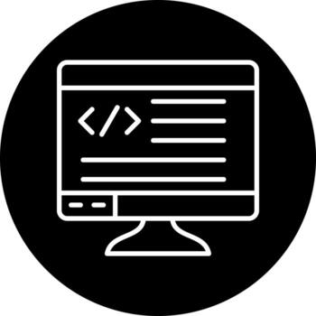 icono de vector de programación