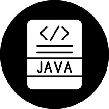 icono de vector de java