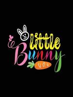 Easter day typography egg lettering t-shirt design holiday greeting cute bunny vector art