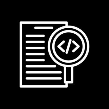Code Review Vector Icon Design