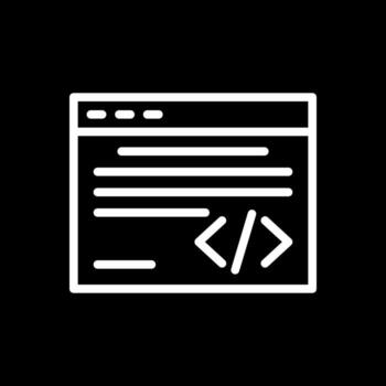 diseño de icono de vector de código