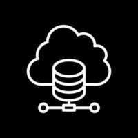 Cloud Database Vector Icon Design