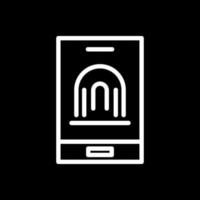 Mobile Fingerprint Vector Icon Design