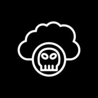 diseño de icono de vector de nube infectada