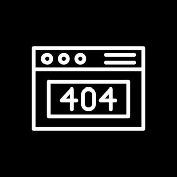 Diseño de icono de vector de error 404